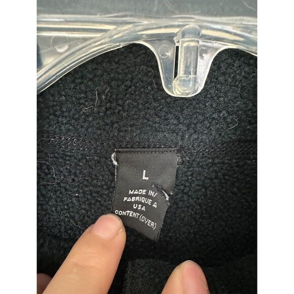 Patagonia Quarter Zip Fleece Black Vintage Black Hiking Outdoors Men's Medium - Picture 5 of 7